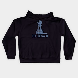 'Pawn Power Be Brave' Funny Chess Gamer Kids Hoodie